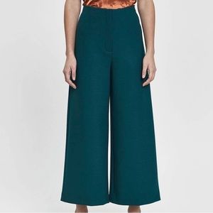 Rodebjer Ellida Wide Pants in Dark Emerald Green